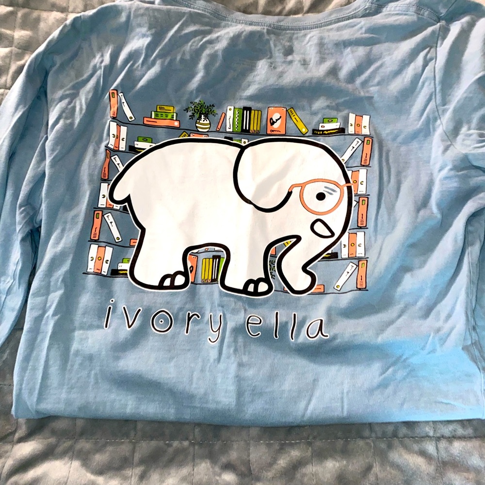 Ivory Ella long sleeve Read Across America Tee
